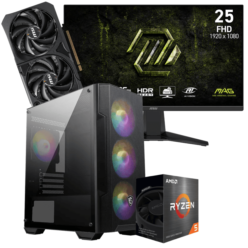 Msi Setup Gamer Special Pc de Bureau Gaming Ryzen 5 5500 RTX 5060 8G