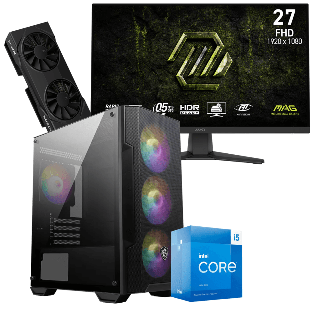 MSI Setup Gamer Special Pc de Bureau Gaming i5-13400F RX 9060 8G
