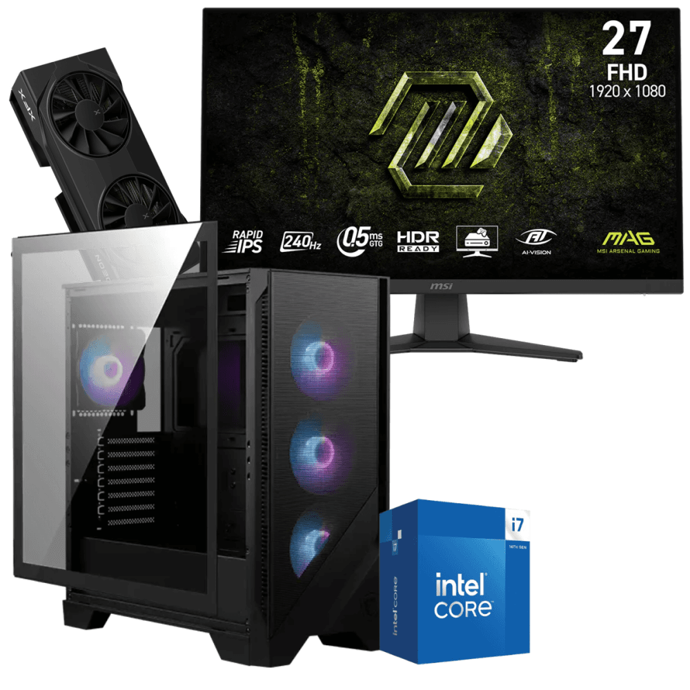 Msi Setup Gamer Special Pc de Bureau Gaming i7-14700F RX 9060 8G