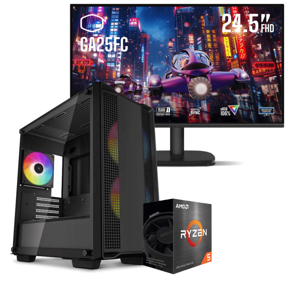Cooler Master Setup Gamer Special Pc de Bureau Gaming Ryzen 5 5500GT Vega 7