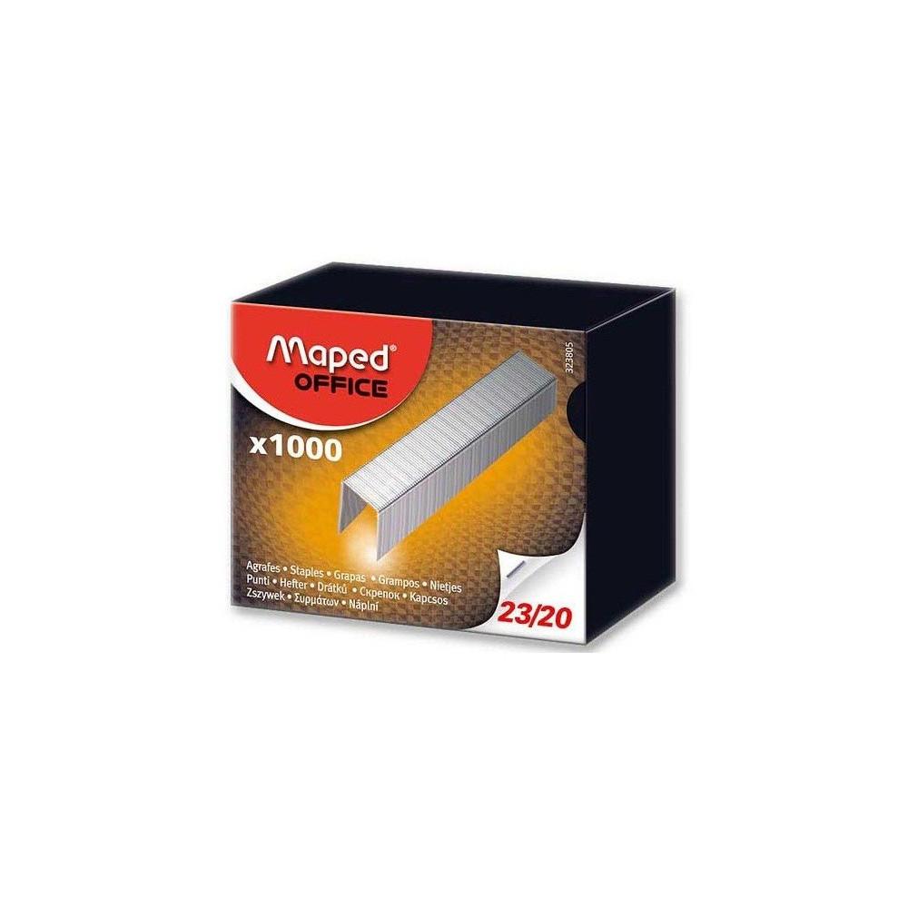 Maped Boite de 1000 Agrafes 23 20 galvanisé