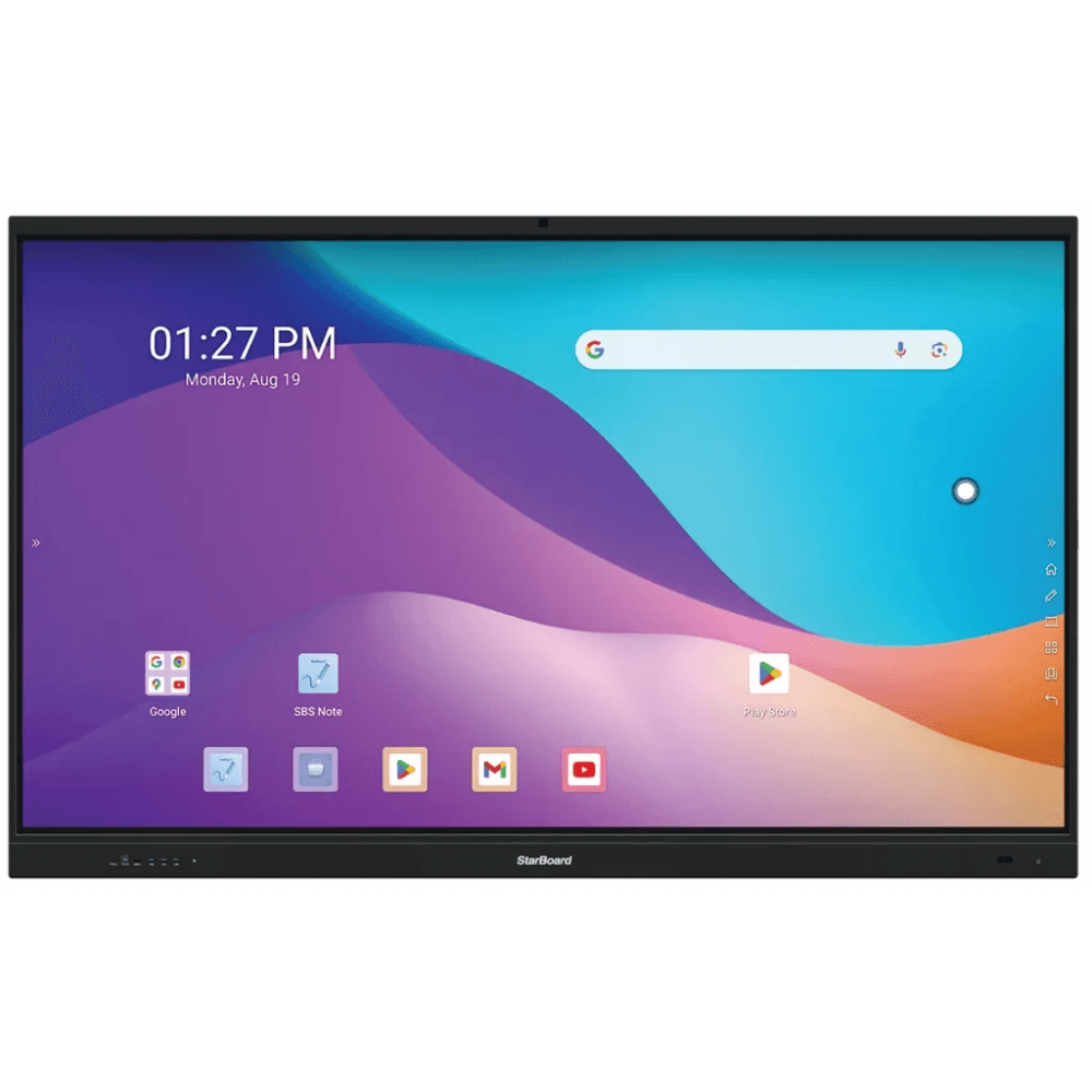 interactif StarBoard YL6X Pro 75’’ 4K UHD 16G 256G EDLA Caméra Intégrée 4K