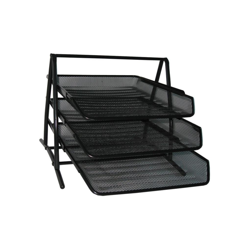 Corbeille à courrier superposable en Métal 3 étages