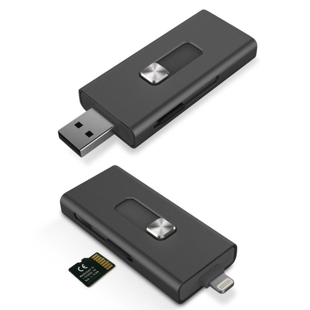 Ksix Adaptateur Lightning USB Lecteur de cartes