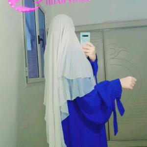 Hijab Isdel Khimar « Mayar » couleur sale longue Isdel Khimar femme moderne