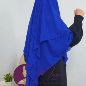 Hijab Isdel Khimar « Mayar » couleur roi longue Isdel Khimar femme moderne