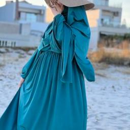 Burkini femme quatre pièces « Ichrakat Baher » Turquoise longue femme Maillot de bain femme musulmane