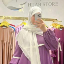Abaya femme une pièce « ZINA » Mauve lilas longue femme robe moderne