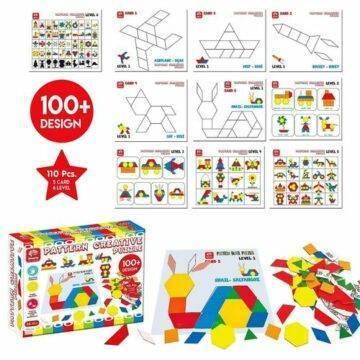 Tangram Challenge Montessori 110 Pcs 6 Niveaux