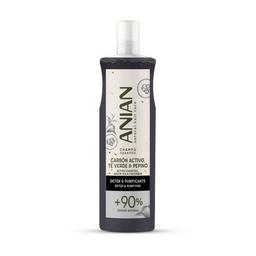 ANIAN Shampooing Act au charbon au thé