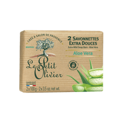 Savonnettes Extra Douces Aloe Vera 2x100